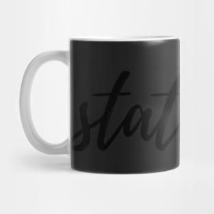 Statistics Binder Label Mug